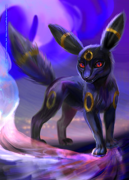 black_body dark feral night red_eyes solo virtalion virta nintendo pokemon canid canine eeveelution generation_2_pokemon mammal pokemon_(species) umbreon hi_res