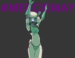 anthro black_nose breasts butt dancing eyebrows eyes_closed female feral fur green_body green_eyes green_insides green_tongue grey_body hands_behind_head hands_on_hips hashtag lips machine one_eye_closed open_mouth raised_arms red_cross short_tail smile solo tail thick_bottom_lip tongue tongue_out white_body wink wool_(fur) wool_hair epilepsy_warning scifer mercie android bovid caprine mammal robot sheep 2022 2d_animation animated digital_drawing_(artwork) digital_media_(artwork) short_playtime