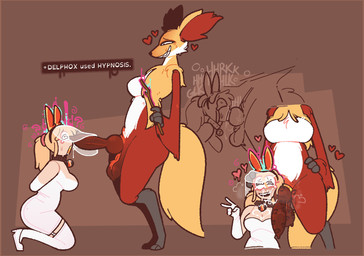 accessory after_fellatio after_oral after_sex animal_genitalia animal_penis anthro anthro_penetrating anthro_penetrating_human armwear balls bell bell_collar big_tail bodily_fluids breasts canine_genitalia canine_penis clothed clothed_female clothing cock_ring collar deep_throat dominant dominant_anthro dominant_gynomorph dominant_intersex dress duo elbow_gloves eyewear fake_ears fake_ears_hairband fake_pokemon_ears fake_rabbit_ears fellatio female female_anthro female_on_anthro female_penetrated fluffy fluffy_tail footwear gagging garter_straps genitals gesture glasses gloves grin gynomorph gynomorph/female gynomorph_anthro gynomorph_penetrating gynomorph_penetrating_female hair hand_gesture hand_on_hip hands_behind_back handwear headband heart_symbol hearts_around_head high_heels human_on_anthro human_penetrated hypnosis intersex intersex/female intersex_anthro intersex_penetrating intersex_penetrating_female interspecies jewelry kiss_mark kiss_mark_on_balls kiss_mark_on_penis kneeling knot knotted_penis larger_anthro larger_gynomorph larger_intersex legwear lipstick_on_penis mind_control musk nude_anthro open_mouth open_smile oral oral_penetration penetration penile penis penis_accessory penis_against_cheek penis_awe penis_in_mouth penis_jewelry penis_marriage penis_on_face pokemon_move ponytail question_mark saliva saliva_on_face saliva_on_penis saliva_string sex shoes size_difference smaller_anthro smaller_female smaller_penetrated smile sound_effects spiral spiral_eyes submissive submissive_female submissive_human tail tears text thigh_highs tight_clothing tight_dress trainer_role_reversal v_sign veil wedding_dress white_clothing white_gloves white_handwear white_legwear white_thigh_highs xenopavilia nintendo pokemon delphox generation_6_pokemon human mammal pokemon_(species) 2026 digital_media_(artwork) english_text hi_res sequence
