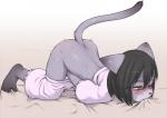 all_fours ass_up barefoot bite black_hair blush cub female fingering fur grey_fur hair j7w masturbation pajamas plain_background solo sweat white_background young
Rating: Explicit
Score: 28
User: Aderic
Date: January 29, 2014