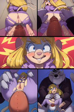 anal anal_penetration anthro anthro_penetrated anus balls blue_eyes blush bodily_fluids breasts clothing defeat_sex defeated_heroine dominant duo extreme_size_difference eyelashes feet female female_penetrated forced genital_fluids genitals hair larger_dom larger_male leg_grab looking_back male male/female male_dominating_female male_penetrating male_penetrating_female male_raping_female nipples open_mouth penetration penile penile_penetration penis penis_in_ass rape reverse_fleshlight_position sex size_difference smaller_penetrated smaller_raped soles spread_legs spreading tail teeth toes tongue torn_clothing vaginal_fluids villain_dominating_hero vulva gekasso chip_'n_dale_rescue_rangers disney fat_cat gadget_hackwrench domestic_cat felid feline felis mammal mouse murid murine rodent 2025 2:3 absurd_res comic digital_media_(artwork) hi_res