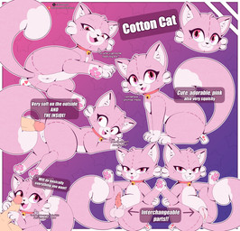 animal_genitalia animal_penis anus balls bell bell_collar bestiality collar dialogue dipstick_tail disembodied_penis duo explicitly_stated_consent feline_genitalia feline_penis female feral genitals grin human_on_feral interspecies inviting jack_and_jill male male/female markings patreon_logo pawpads penile_spines penis penis_grab pink_body pink_eyes plushie plushophilia smile tail tail_markings take_your_pick talking_feral text tongue tongue_out vulva cloudeon patreon cotton_cat_(cloudeon) animate_inanimate domestic_cat felid feline felis human living_plushie mammal 2026 absurd_res character_name digital_media_(artwork) english_text hi_res url