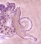 anthro anthro_pred anthro_prey arm_pull biped breasts butt cheek_tuft chest_tuft curved_tail duo eating eyebrows facial_tuft feet female female_pred fingers forced fur grin hair hands_in_mouth hungry imminent_vore inner_ear_fluff interspecies kneeling long_hair looking_at_another looking_down male male/female male_prey navel nude one_eye_closed open_mouth oral_vore partially_inside pawpads paws plantigrade same_size_vore shocked simple_background smile soft_vore swallowing tail teeth three-quarter_view toes tuft under_boob unwilling_prey vore willing_pred shikaro anonymous_character nora_reyes canid canine canis domestic_dog felid husky mammal nordic_sled_dog pantherine snow_leopard spitz 2010 line_art monochrome sequence traditional_media_(artwork)