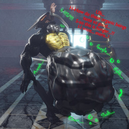 abdominal_bulge almost_fully_inside anthro anthro_pred anthrofied belly big_belly body_outline calling_for_help churn claws digestion face_imprint glowing glowing_eyes group huge_belly human_prey imprint machine male male_anthro male_pred mass_vore metallic_body muffled multiple_prey muscular muscular_anthro muscular_male neck_bulge nude nude_anthro nude_male oral_vore robot_pred rumbling_stomach slosh sloshing_belly sound_effects squirming struggling struggling_prey swallowing tail text thin_tail tongue unwilling_prey vore malunisisos konami metal_gear metal_gear_rising:_revengeance platinumgames blade_wolf canid canine canis human mammal robot robot_anthro wolf 1:1 3d_(artwork) digital_media_(artwork) english_text hi_res