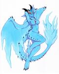 anthro breasts featureless_breasts female non-mammal_breasts nude solo tail wings tierafoxglove capcom monster_hunter mythology dragon elder_dragon mythological_creature mythological_scalie scalie xeno'jiiva 2018 digital_media_(artwork) hi_res