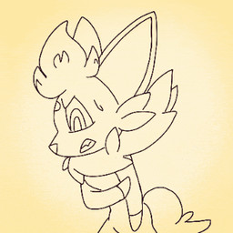 attack fight motion_lines punch simple_background solo zoruand_(artist) nintendo pokemon generation_5_pokemon pokemon_(species) zorua 1:1 2d_animation animated animated_gif low_res short_playtime