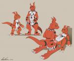 2014 anal anal_penetration anthro balls body_markings claws collar digimon dreiker ear_piercing erection flaccid gay guilmon male markings nude penetration penis piercing plain_background scalie sex sheath size_difference two_toes uncut
Rating: Explicit
Score: 13
User: Pokelova
Date: April 15, 2014