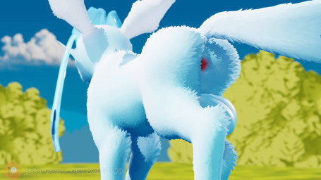 animal_genitalia animal_penis anus ass_up backsack balls becoming_erect bedroom_eyes big_balls big_ears big_penis blue_body blue_fur bodily_fluids bouncing_balls butt butt_focus canine_genitalia canine_penis duo feral feral_on_feral fur genital_fluids genitals huge_balls huge_penis hyper hyper_genitalia hyper_penis imminent_sex knot leaking_precum looking_at_another looking_back male male/male narrowed_eyes outdoor_nudity outside paws penis precum precum_on_ground precum_squirt precum_string raised_tail rear_view saggy_balls seductive shaking_butt sheath tail teasing yellow_body yellow_fur sometea nintendo pokemon canid canine eeveelution fox generation_4_pokemon glaceon leafeon mammal pokemon_(species) 16:9 animated hi_res long_playtime no_sound video widescreen