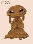 2020 3:4 alien brown_body brown_eyes carmine_(sketch-lampoon) disney experiment_(lilo_and_stitch) eyelashes fan_character front_view goo_creature lilo_and_stitch looking_at_viewer psychedelic-lemur simple_background smile solo