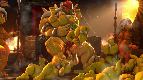 3_toes 4_fingers anal anthro anthro_on_anthro anthro_penetrated anthro_penetrating anthro_penetrating_anthro anthro_penetrating_male anus audio_sampling backsack balls barefoot big_butt bodily_fluids body_worship bouncing_balls bouncing_butt butt chair claws deep_throat eyebrows feet fellatio fingers foot_fetish foot_lick foot_play foursome furniture genitals green_helmet group group_sex horn king licking male male/male male_penetrated male_penetrating male_penetrating_anthro male_penetrating_male moan muscular muscular_anthro muscular_male nipples nude oral oral_penetration orgy overweight overweight_male penetration penile penile_penetration penis penis_in_mouth pubes rimming rimming_male royalty saliva sex shell sitting size_difference soles sound_effects spiked_shell spikes spikes_(anatomy) spread_butt spread_legs spreading sweat thick_thighs throne throne_room toe_claws toes tongue vein veiny_penis worship yellow_body moonwulf bowser_day mario_bros nintendo bowser dragon_koopa hammer_bro koopa koopa_troopa reptile scalie turtle 16:9 2025 3d_(artwork) 3d_animation animated digital_media_(artwork) hi_res high_framerate huge_filesize short_playtime sound source_filmmaker_(artwork) video widescreen