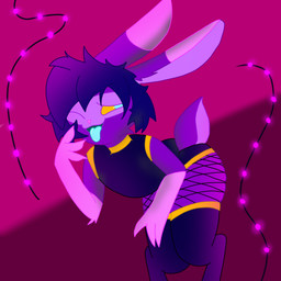 anthro artist_ushkakitt3n character_joynbennet male male/male solo lagomorph leporid mammal rabbit hi_res