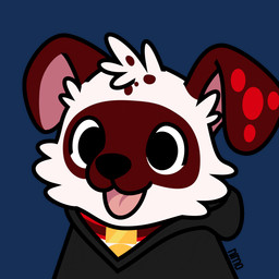 anthro clothing collar dai'chi facial_markings feral fur head_markings hoodie male markings mask_(marking) red_body red_fur simple_background solo topwear transparent_background white_body white_fur nimo canid canine canis dalmatian domestic_dog mammal 1:1 2d_animation alpha_channel animated motion_tweening