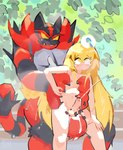 anal anal_penetration animal_genitalia animal_penis anthro anthro_penetrating anthro_penetrating_human balls blonde_hair blue_eyes bodily_fluids broken_chastity_cage canine_genitalia canine_penis chastity_cage chastity_device claws cum cum_in_ass cum_inside cum_while_penetrated cumshot ejaculation femboy genital_fluids genitals hair holding_body human_on_anthro human_penetrated humanoid_genitalia humanoid_penis interspecies knotting long_hair looking_pleasured male male/male male_penetrated male_penetrating male_penetrating_male nipples nude_humanoid orgasm penetration penile penile_penetration penis penis_in_ass plant pokephilia sex shadow sitting size_difference sweat sweaty_balls sweaty_body sweaty_genitalia tail boobataro interspecies_reviewers nintendo pokemon crimvael_(interspecies_reviewers) generation_7_pokemon human incineroar mammal pokemon_(species) 2025 digital_drawing_(artwork) digital_media_(artwork) hi_res