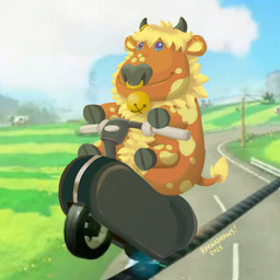 ambiguous_gender bell blue_eyes cloven_hooves ear_piercing ear_ring facial_piercing feral fur hooves horn horn_jewelry horn_ring industrial_piercing jewelry jingle_bell markings motor_vehicle nose_piercing nose_ring outside piercing ring_(jewelry) ring_piercing ruff screencap screencap_background screencap_redraw semi-anthro smile solo spots spotted_body spotted_fur tail tail_tuft tan_body tan_fur tuft vehicle yellow_body yellow_fur keenadraws mario_bros mario_kart mario_kart_world nintendo chamomile_(ariessilvae) moo_moo_meadows_cow beef_cattle bovid bovine cattle highland_cattle mammal 1:1 2025 absurd_res digital_media_(artwork) digital_painting_(artwork) hi_res painting_(artwork) redraw