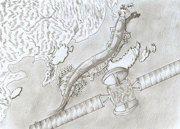 after_vore apode belly female female_pred japan legless macro outside overweight satellite serpentine solo split_form vore frakass ragnarok_online isis_(ragnarok_online) draconcopode lamia reptile scalie snake 2009