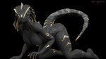 anthro black_body breasts fantasy female frilliks nipples non-mammal_breasts nude solo yellow_eyes doctor_ark everquest everquest_2 iksar lizard reptile scalie 16:9 3d_(artwork) digital_media_(artwork) widescreen