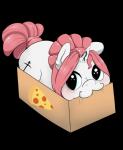 blue_eyes blush bodily_fluids box cats_are_liquid container cutie_mark female feral food hair horn in_box in_container nom pink_hair pizza saliva solo conditional_dnp digitaldomain123 hasbro if_it_fits_i_sits_(meme) my_little_pony mythology fan_character equid equine mammal mythological_creature mythological_equine unicorn absurd_res alpha_channel hi_res meme