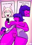 5_fingers afterglow anthro anthro_focus areola biped blush bodily_fluids breasts cellphone cutaway duo electronics eyebrow_through_hair eyebrows female female/female female_focus fingers freckles genitals hair hair_over_eyes heart_symbol holding_cellphone holding_object holding_phone holding_smartphone holding_towel horn humanoid_genitalia humanoid_hands humanoid_pussy long_hair looking_aside looking_at_another looking_at_object looking_at_phone looking_back looking_down looking_pleasured low-angle_view multiple_poses nipples non-mammal_breasts non-mammal_nipples phone pink_areola pink_nipples pose pubes purple_body purple_hair pussy raised_inner_eyebrows simple_background smartphone smile solo_focus standing sweat sweatdrop sweaty_face teeth text tongue tongue_out towel towel_only translucent translucent_hair white_background shen_hokori deltarune undertale_(series) susie_(deltarune) toriel bovid caprine goat mammal reptile scalie 2025 absurd_res artist_name colored english_text hi_res
