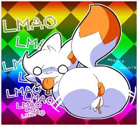 anthro anus big_butt border butt dipstick_tail empty_eyes female fur genitals looking_at_viewer looking_back looking_back_at_viewer making_faces markings nude_anthro orange_anus orange_body orange_fur orange_tongue puffy_anus rear_view rosy_cheeks snaggle_tooth solo tail tail_markings taunting teasing text tongue tongue_out vulva white_body white_border white_eyes white_fur wide_hips breakcoreyuri five_nights_at_freddy's five_nights_at_freddy's_world five_nights_at_frickbear's five_nights_at_frickbear's_(series) five_nights_at_frickbear's_3 scottgames lolbit_(fnaf) lolbit_(frickbear's) canid canine fox mammal 2026 colored digital_drawing_(artwork) digital_media_(artwork) shaded