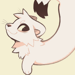 ambiguous_gender black_body black_eyes black_fur black_nose cat_smile cheek_tuft circle_eyebrows closed_smile dipstick_tail eyebrows facial_tuft feral fur head_tuft markings mouth_closed neck_tuft simple_background smile solo tail tail_markings tuft whiskers white_body white_eyebrows white_fur feve mammal mustelid musteline stoat true_musteline weasel 1:1 2026 icon
