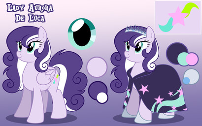 cloak clothing crown curly_hair cutie_mark eyelashes feathered_wings feathers female female_feral feral hair headgear mane purple_body purple_mane purple_tail quadruped regalia smile solo standing tail teal_eyes tiara wings nika-rain hasbro my_little_pony mythology lady_aurora_de_luca_(captain_tyler) equid equine mammal mythological_creature mythological_equine pegasus absurd_res hi_res model_sheet