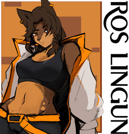 anthro belt brown_body brown_fur brown_hair camel_toe clothing coat female fur fur_markings hair markings orange_eyes simple_background solo topwear fuseadrift canid canine canis dobermann domestic_dog mammal pinscher absurd_res colored hatching_(art) hi_res shaded
