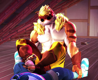 :3 abs accessory anthro attic belt belt_buckle big_eyes blonde_hair blue_clothing boots bottomwear buckle cat_smile claws clipping clothed clothing duo exposed_chest faceless_character faceless_male featureless_chest feet floor foot_fetish foot_focus foot_play footjob footwear fur genitals gloves hair handwear headband headgear hoodie humanoid_feet inside legwear lying male male/male mane multicolored_body multicolored_fur muscular muscular_anthro muscular_male on_back orange_body orange_fur pants pants_only pattern_clothing pattern_legwear pecs penis penis_poking_out plantigrade sex shoes sitting smile striped_body striped_clothing striped_fur striped_legwear stripes toe_claws toeless_boots toeless_footwear topless topwear white_body white_fur wood wood_floor yellow_body yellow_fur anonymous_artist epic_games fortnite fortnite:_battle_royale meowtooth nyanja_(fortnite) domestic_cat felid feline felis mammal pantherine tiger 3d_(artwork) 3d_animation animated digital_media_(artwork) no_sound source_filmmaker_(artwork) webm