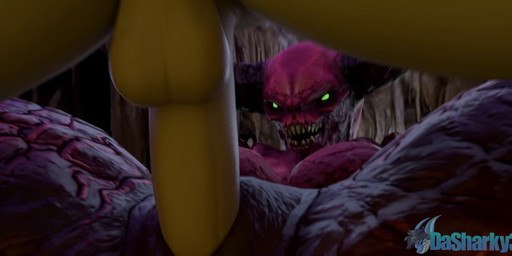 balls breasts butt duo female genitals hell horn male penetration penis sex spread_legs spreading teeth vaginal vaginal_penetration vulva conditional_dnp dasharky3d doom_(series) id_software microsoft baron_of_hell demon human humanoid mammal monster 2025 3d_(artwork) 3d_animation animated blender_(artwork) digital_media_(artwork) hi_res short_playtime sound webm