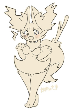3_fingers 3_toes anthro arm_tuft biped blush blush_lines breasts cheek_tuft chest_tuft claws cute_fangs digitigrade dipstick_tail eyelashes facial_tuft fangs featureless_breasts feet female female_anthro finger_claws fingers front_view hip_tuft inner_ear_fluff markings medium_breasts nude nude_anthro nude_female object_in_tail open_mouth pointy_ears prick_ears shoulder_tuft simple_background solo standing stick stick_in_tail tail tail_markings tapering_snout teeth text toes tuft white_background yakiniku628 nintendo pokemon braixen canid generation_6_pokemon mammal pokemon_(species) 2020 digital_drawing_(artwork) digital_media_(artwork) full-length_portrait hi_res japanese_description japanese_text line_art portrait signature spot_color