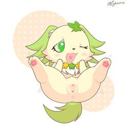 anus biped blush bodily_fluids brown_nose butterfly_accessory chibi clitoral_hood clitoris digitigrade female female_feral feral genitals green_ears green_eyes green_tail heart_in_mouth humanoid_genitalia humanoid_genitalia_on_feral humanoid_vulva humanoid_vulva_on_feral jewelry kemono low-angle_view lying neck_tuft necklace on_back open_mouth pawpads pink_pawpads saliva shaking simple_background solo spread_legs spread_vulva spreading tail text tremble_spikes trembling tuft urethra vulva white_background zyuuniie jewelpet sanrio sega sega_fave peridot_(jewelpet) canid canine canis domestic_dog mammal papillon toy_dog 1:1 2025 artist_name cel_shading colored digital_drawing_(artwork) digital_media_(artwork) hi_res shaded