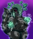 anthro areola belly big_belly big_breasts black_sclera bodily_fluids breasts fangs female freckled_arms freckled_breasts freckled_chest freckled_face freckled_legs freckled_shoulders freckled_thighs freckles genitals glowing glowing_eyes glowing_genitalia glowing_nipples glowing_pussy green_areola green_body green_hair green_nipples green_pussy green_skin hair heart_symbol hearts_around_head holding_belly holding_stomach humanoid_pointy_ears lactating leaking_milk makeup milk musk musk_clouds nipples pink_eyes pointy_ears pregnant pregnant_female projectile_lactation puffy_areola puffy_nipples purple_makeup pussy ready_to_pop sharp_teeth solo stars_in_hair sweat sweaty_belly sweaty_body sweaty_breasts sweaty_legs sweaty_thighs tail teeth text thick_thighs wide_hips mistyy_dark_story_(artist) sall_(mistyy_draws) alien alien_humanoid humanoid absurd_res hi_res url