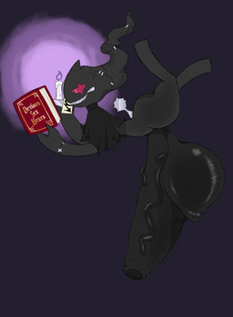 balls big_balls big_penis biped black_balls black_body black_penis book candle floating genitals hanging_penis holding_book holding_object huge_balls huge_penis humanoid_genitalia humanoid_penis lying male penis reading reading_book red_eyes side_view solo vein veiny_penis zipper zipper_mouth mamimibuns nintendo pokemon banette generation_3_pokemon ghost pokemon_(species) spirit 2024 hi_res
