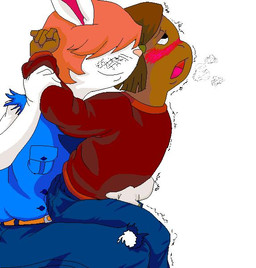 anthro blush duo female female/female fingering interspecies loli nude open_mouth penetration simple_background smile text white_background young redhand arthur_(series) francine_frensky molly_macdonald haplorhine lagomorph leporid mammal monkey primate rabbit