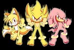 anthro aura barefoot feet group male nude powering_up ring_(sonic) rings_on_legs rings_on_wrists super_form trio domestic_maid sega sonic_the_hedgehog_(series) knuckles_the_echidna miles_prower sonic_the_hedgehog super_knuckles super_sonic super_tails canid canine echidna eulipotyphlan fox hedgehog mammal monotreme absurd_res alpha_channel hi_res