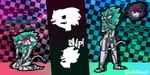 anthro duo female female/female forced gag glowing glowing_eyes hypnosis latex mind_control transformation strawberrii epic_games fortnite mythology cerberus_(fortnite) canid canid_demon canine demon hellhound mammal mythological_canine mythological_creature 2:1 absurd_res hi_res