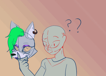 anthro female goo_transformation latex male mask mask_transformation solo transformation transformation_sequence crumbleumble five_nights_at_freddy's five_nights_at_freddy's:_security_breach scottgames steel_wool_studios roxanne_wolf ych_(character) goo_creature human humanoid mammal animated sketch