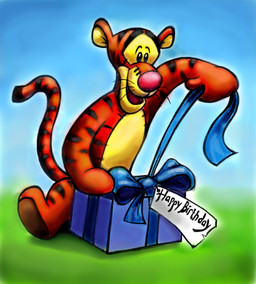 anthro beady_eyes big_nose birthday birthday_gift black_eyebrows black_stripes blue_eyes blue_sky box container day eyebrows gift_box grass happy light male markings mitten_hands multicolored_body multicolored_tail nude_anthro nude_male open_mouth open_smile orange_body orange_tail outside pink_nose plant plushie red_tongue seam_(sewing) sitting sitting_on_ground sky smile solo striped_body striped_markings striped_tail stripes tail tail_markings tongue two_tone_tail whiskers yellow_body yellow_inner_ear zdrer456 disney winnie_the_pooh_(franchise) tigger animate_inanimate felid hybrid living_plushie mammal pantherine tiger 2015 absurd_res colored digital_drawing_(artwork) digital_media_(artwork) hi_res lighting shaded
