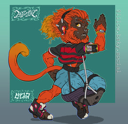 anthro athletic athletic_wear ball_harness balls_outline big_bulge bottomwear bulge clothed clothing dark_body dark_skin detailed_bulge footwear fur genital_focus genital_outline genitals gym_bottomwear gym_shorts gynomorph harness huge_bulge hyper hyper_bulge intersex jockstrap multiple_piercings muscular muscular_gynomorph muscular_intersex mutton_chops orange_body orange_fur penis_outline piercing shoes short shorts simple_background sneakers solo tail underwear vein workout_clothing yellow_eyes goblin_lilow zouzie_(stoomp1) callitrichid golden_lion_tamarin haplorhine lion_tamarin mammal monkey new_world_monkey primate hi_res