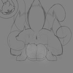 anus balls big_balls duo female feral from_front_position genitals huge_balls male male/female mating_press motion_lines sex size_difference tentacles sparkothefailure shulker_(sparkothefailure) monster 1:1 low_res monochrome sketch