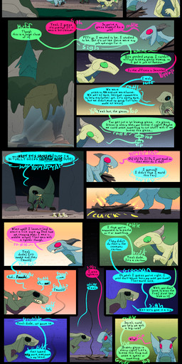 cave day dialogue fantasy female feral male ruins smoke text thepatchedragon dragonscape mythology logan_(thepatchedragon) maria_(thepatchedragon) sarah_(thepatchedragon) dinosaur dragon drekir mythological_creature mythological_scalie prehistoric_species reptile saurischian scalie theropod absurd_res comic english_text hi_res