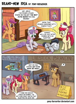 + 2014 ? amber_eyes apple_bloom_(mlp) bandage black_hair book bow branding_iron clarinet comic cowboy_hat cutie_mark drum equine female fire freckles friendship_is_magic green_eyes green_hair hair hat horn horse lyra_heartstrings_(mlp) lyre male mammal musical_instrument my_little_pony nurse_hat pegasus pink_hair pony pony-berserker purple_hair red_hair rumble_(mlp) scootaloo_(mlp) sweetie_belle_(mlp) syringe tuba two_tone_hair unicorn white_hair wings
Rating: Safe
Score: 5
User: 2DUK
Date: April 05, 2014