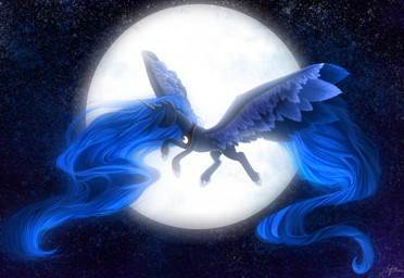 blue_fur blue_hair collar detailed equine eyes_closed feathers female feral friendship_is_magic fur hair horn horse mammal moon my_little_pony night outside pony princess princess_luna_(mlp) roseytail royalty signature solo sparkles stars winged_unicorn wings
Rating: Safe
Score: 7
User: Fluttershy
Date: August 12, 2013