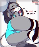 5:6 animated anthro big_butt bovid bovine butt chromatic_aberration clothing dialogue diives english_text female hi_res legwear looking_at_viewer looking_back mammal presenting presenting_hindquarters short_playtime solo text twerking wuhuaguo_(diives) xingzuo_temple