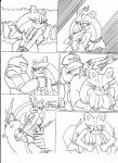 anthro areola big_breasts big_butt breasts butt butt_slap clothed clothing duo erect_nipples female machine nipples skimpy slap spanking text superbunnygt sega sonic_boom sonic_the_hedgehog_(series) sticks_the_jungle_badger swatbot badger mammal mustelid musteline robot swat_bot 2015 comic english_text hi_res monochrome pen_(artwork) sketch traditional_media_(artwork)