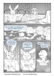 bath bathhouse dialogue duo male male/male nude text water young momorawrr teenage_mutant_ninja_turtles usagi_yojimbo leonardo_(tmnt) miyamoto_usagi lagomorph leporid mammal rabbit reptile scalie turtle comic english_text monochrome url