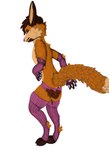 anthro arm_warmers armwear clothing feces femboy leaking_feces leg_warmers legwear male messy scatplay soiling soiling_panties solo canid canine fox mammal hi_res