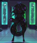 animal_genitalia animal_penis anthro big_breasts big_penis black_body black_penis breasts detailed_background equine_genitalia equine_penis genitals glistening glistening_body glowing glowing_markings gynomorph gynomorph_anthro huge_breasts huge_penis intersex intersex_anthro laboratory markings nude penis purple_eyes purple_markings snake_hood solo tail kalivero alexis_(denot) reptile scalie snake 2025 full-length_portrait hi_res portrait