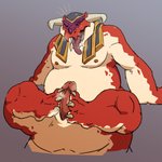 1:1 2018 3_toes anthro autofootjob belly blush claws dragon erection eyes_closed feet foot_fetish foot_play genitals hi_res kemono male masturbation moobs mythological_creature mythological_scalie mythology nipples overweight overweight_anthro overweight_male penile penile_masturbation penis red_body scalie simple_background solo toe_claws toes tongue tongue_out wdh3905