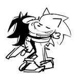 anthro clothing duo footwear french_kissing hug humor kissing male male/male raised_leg shoes the-hydroxian phantomarcade_kiss sega sonic_the_hedgehog_(series) shadow_the_hedgehog sonic_the_hedgehog eulipotyphlan hedgehog mammal 1:1 absurd_res hi_res meme monochrome