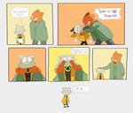 annoyed anthro dialogue duo eyes_closed fingers first_person_view forced_smile fur happy headpat looking_at_another looking_at_viewer male nervous orange_body orange_fur overweight overweight_male serious surprised_expression teeth text white_body white_fur jules_nidoqueen nine_sols red_candle_games kuafu_(nine_sols) yi_(nine_sols) felid feline mammal solarian comic english_text hi_res one_page_comic